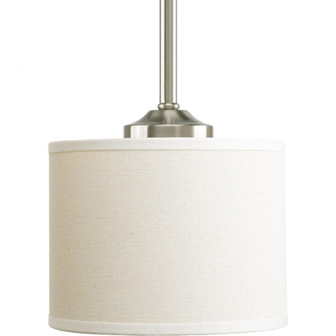 Progress Inspire P5065 09 1 100 Watt MED MINI PENDANT in Brushed Nickel Finish Model: P5065-09