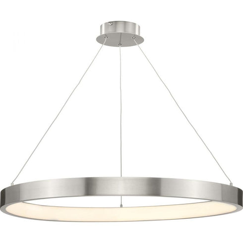 Progress Inverse LED P500370 009 30 1 35 Watt LED PENDANT in Brushed Nickel Finish Model: P500370-009-30