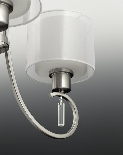 Progress Invite P3694 09 3 100 Watt MED SEMI FLUSH CONVERT in Brushed Nickel Finish Model: P3694-09