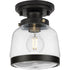 Progress Judson P350220 020 1 60 Watt MED FLUSHMOUNT in Antique Bronze Finish Model: P350220-020