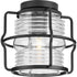 Progress Keegan P550133 31M 1 Light FLUSHMT in Matte Black Finish Model: P550133-31M