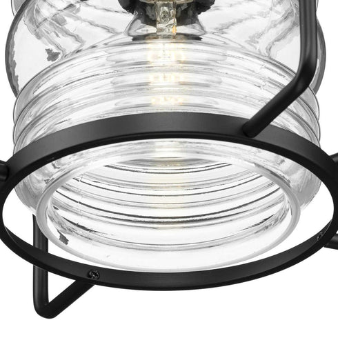 Progress Keegan P550134 31M 1 Light HANG LANTERN in Matte Black Finish Model: P550134-31M