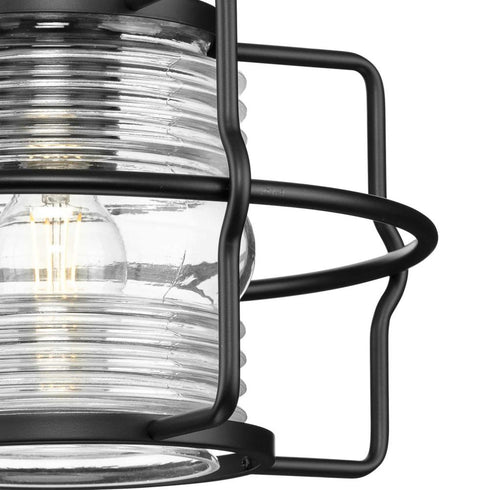 Progress Keegan P550134 31M 1 Light HANG LANTERN in Matte Black Finish Model: P550134-31M