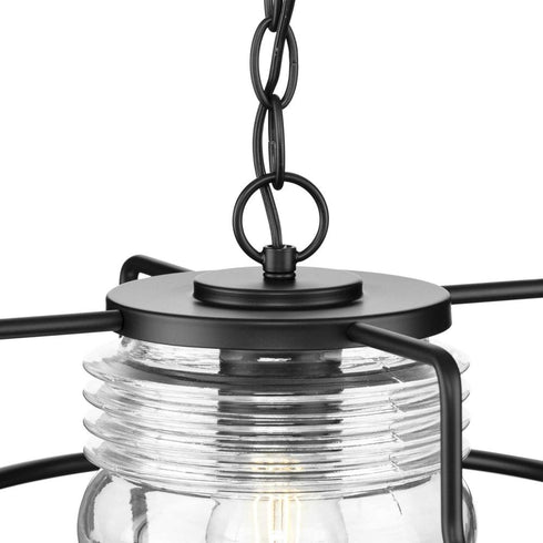 Progress Keegan P550134 31M 1 Light HANG LANTERN in Matte Black Finish Model: P550134-31M