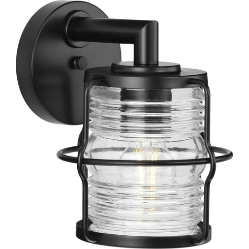 Progress Keegan P560340 31M 1 Light WALL LANTERN in Matte Black Finish Model: P560340-31M