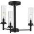 Progress Kellwyn P400250 009 3 60 Watt Cand Chandelier in Brushed Nickel Finish Model: P400250-009