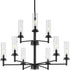 Progress Kellwyn P400252 009 9 60 Watt Cand Chandelier in Brushed Nickel Finish Model: P400252-009