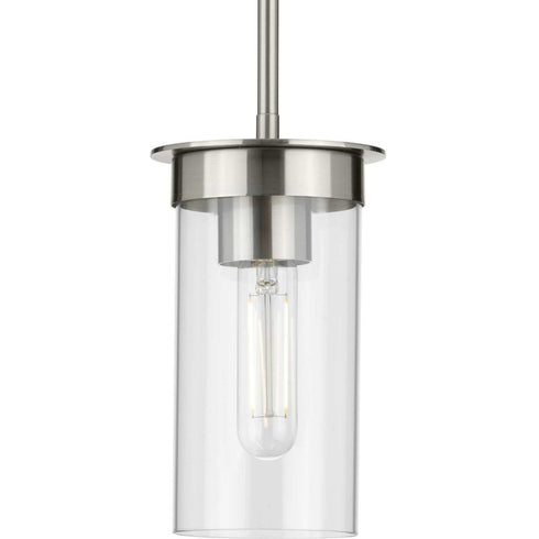 Progress Kellwyn P500314 009 1 60 Watt Med Mini Pendant in Brushed Nickel Finish Model: P500314-009