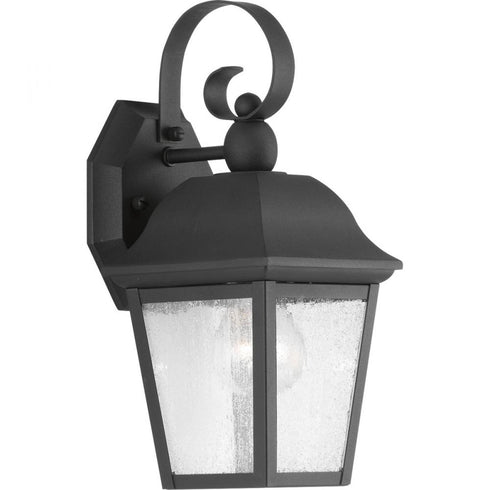 Progress Kiawah P560010 031 1 100 Watt MED WALL LANTERN in Textured Black Finish Model: P560010-031