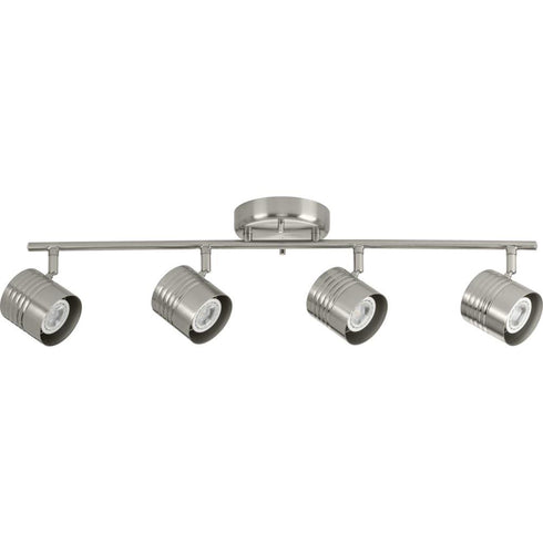 Progress Kitson P900014 009 4 HEAD TRACK METAL in Brushed Nickel Finish Model: P900014-009