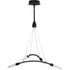 Progress Kylo LED Collection Four Light in Brushed Nickel and Frosted Acrylic Modern Style Chandelier Light Model: P400262-009-30