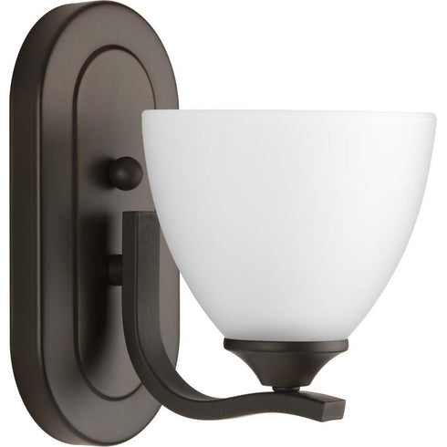 Progress Laird P300095 009 1 100 Watt MED BATH BRACKET in Brushed Nickel Finish Model: P300095-009