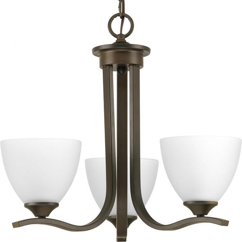 Progress Laird P400062 009 3 100 Watt MED CHANDELIER in Brushed Nickel Finish Model: P400062-009