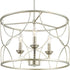 Progress Landree P400177 031 3 60 Watt CAND CHANDELIER in Matte Black Finish Model: P400177-031