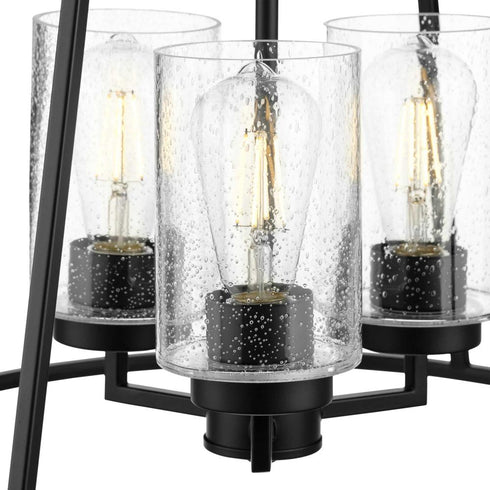 Progress Laramie P400321 31M 3 Light CHANDELIER in Matte Black Finish Model: P400321-31M