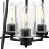 Progress Laramie P400321 31M 3 Light CHANDELIER in Matte Black Finish Model: P400321-31M