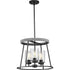Progress Laramie P400321 31M 3 Light CHANDELIER in Matte Black Finish Model: P400321-31M