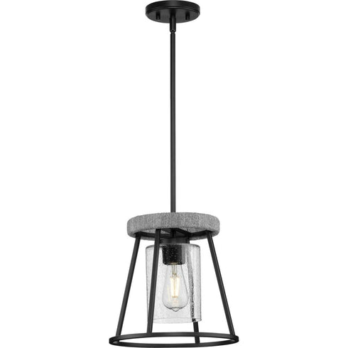 Progress Laramie P500413 31M 1 Light PENDANT in Matte Black Finish Model: P500413-31M