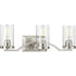 Progress Lassiter P300258 009 3 60 Watt MED BATH BRACKET in Brushed Nickel Finish Model: P300258-009