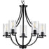 Progress Lassiter P400197 009 5 60 Watt MED CHANDELIER in Brushed Nickel Finish Model: P400197-009