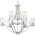Progress Lassiter P400198 009 9 60 Watt MED CHANDELIER in Brushed Nickel Finish Model: P400198-009