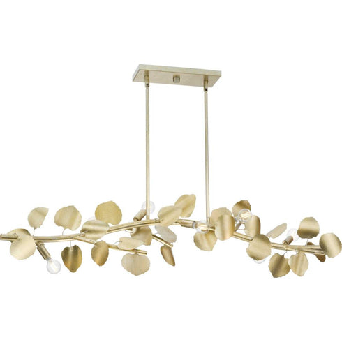 Progress Laurel Collection 7 Light in Gilded Silver Transitional Linear Light Model: P400361-176