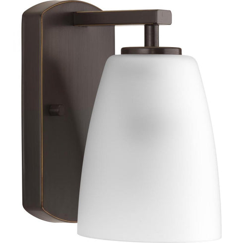 Progress Leap P300131 009 1 100 Watt MED BATH BRACKET in Brushed Nickel Finish Model: P300131-009