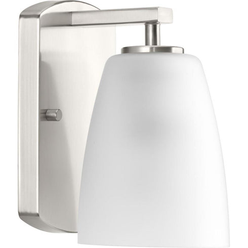 Progress Leap P300131 009 1 100 Watt MED BATH BRACKET in Brushed Nickel Finish Model: P300131-009