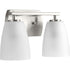 Progress Leap P300132 009 2 100 Watt MED BATH BRACKET in Brushed Nickel Finish Model: P300132-009
