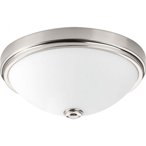 Progress LED Linen P350006 009 30 17 Watt 3000K FLUSH MOUNT in Brushed Nickel Finish Model: P350006-009-30