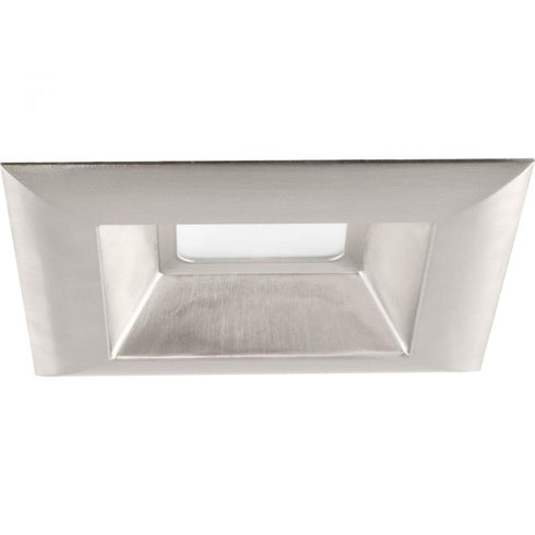 Progress LED Retrofit Square 1 Light 6 Inch LED Square Recessed trim in Brushed Nickel Finish Model: P8171-09-30K