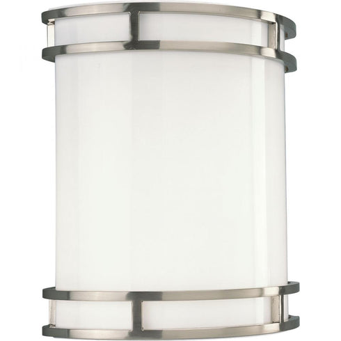 Progress LED Sconce P7085 0930K9 1 17 Watt LED 3000K WALL SCONCE in Brushed Nickel Finish Model: P7085-0930K9