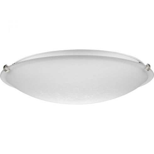 Progress Linen Dome P350179 009 4 15 Watt MED Flush Mount in Brushed Nickel Finish Model: P350179-009