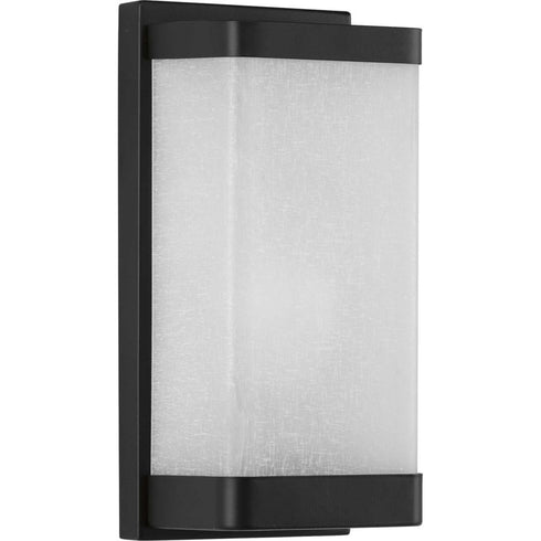 Progress Linen Glass Sconce P710072 009 1 75 Watt MED WALL SCONCE in Brushed Nickel Finish Model: P710072-009