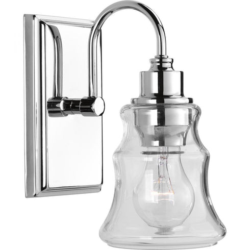 Progress Litchfield P300137 015 1 60 Watt MED BATH BRACKET in Polished Chrome Finish Model: P300137-015