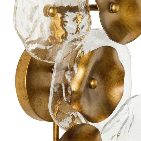 Progress Loretta Collection Four Light in Gold Ombre Transitional Wall Sconce Model: P710124-204
