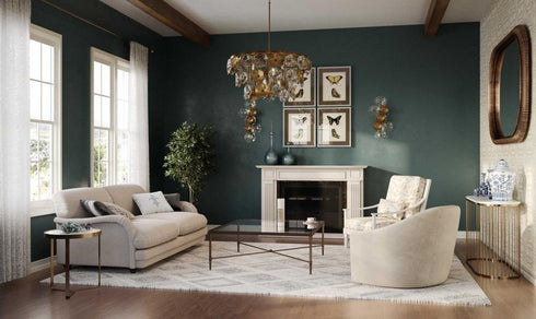 Progress Loretta Collection Four Light in Gold Ombre Transitional Wall Sconce Model: P710124-204
