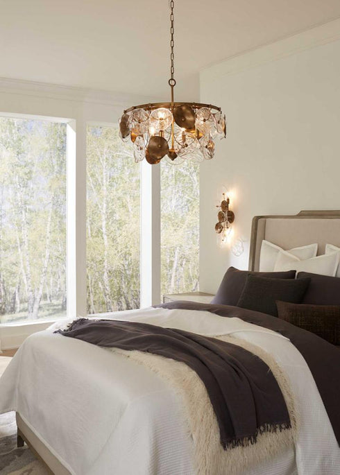 Progress Loretta Collection Four Light in Gold Ombre Transitional Wall Sconce Model: P710124-204