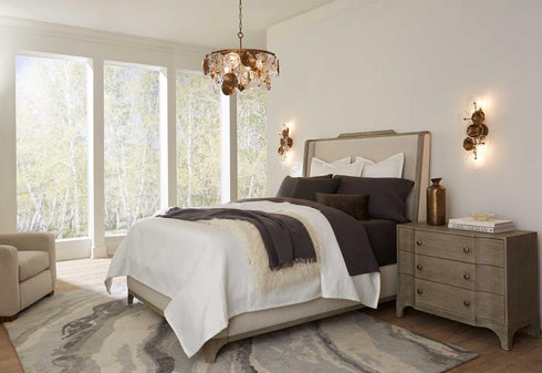 Progress Loretta Collection Four Light in Gold Ombre Transitional Wall Sconce Model: P710124-204
