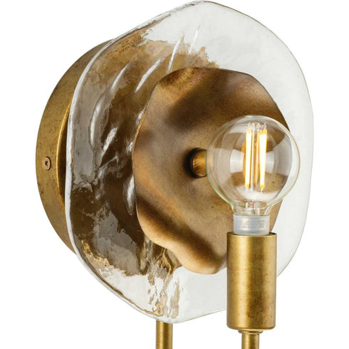 Progress Loretta Collection One Light in Gold Ombre Transitional Wall Bracket Model: P710128-204