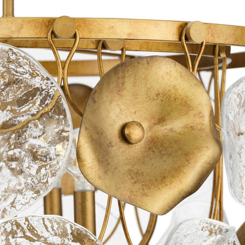 Progress Loretta Collection Six Light in Gold Ombre Transitional Chandelier Model: P400364-204