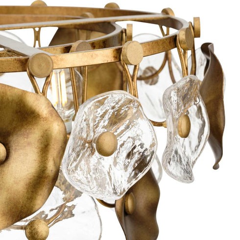 Progress Loretta Collection Three Light in Gold Ombre Transitional Pendant Model: P500442-204