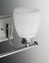 Progress Lucky Collection Four Light in Brushed Nickel White Prismatic Glass Coastal Bath Vanity Light Model: P2118-09