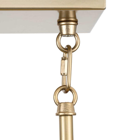 Progress Lusail Collection Eight Light in Soft Gold Luxe Industrial Island Light Model: P400369-205