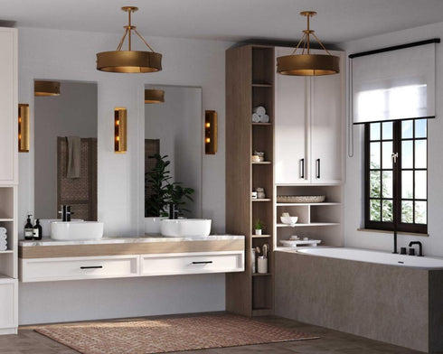 Progress Lusail Collection Four Light in Soft Gold Luxe Industrial Pendant Model: P500437-205