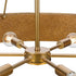 Progress Lusail Collection Six Light in Soft Gold Luxe Industrial Chandelier Model: P400358-205