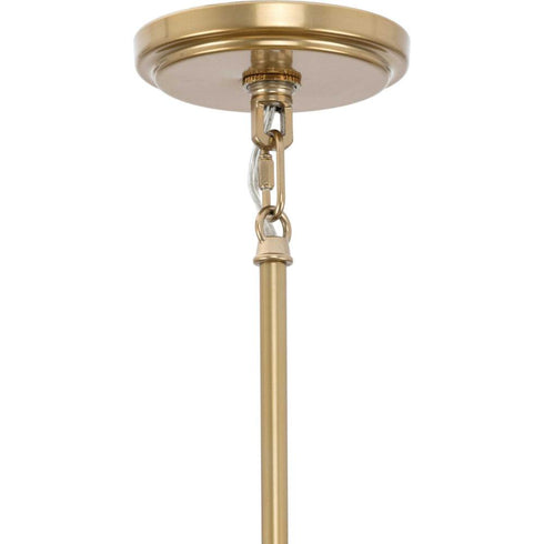 Progress Lusail Collection Six Light in Soft Gold Luxe Industrial Chandelier Model: P400358-205