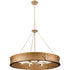 Progress Lusail Collection Six Light in Soft Gold Luxe Industrial Chandelier Model: P400358-205