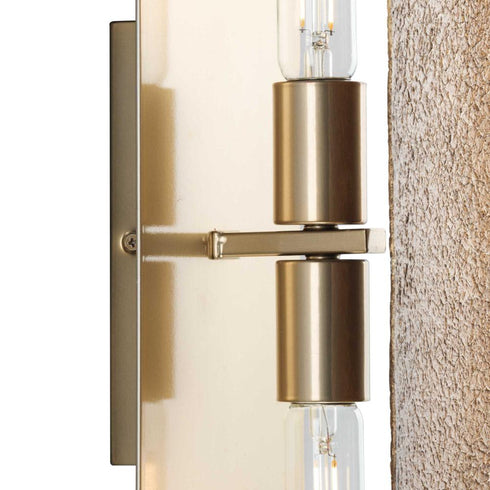 Progress Lusail Collection Two Light in Soft Gold Luxe Industrial Wall Bracket Model: P710122-205