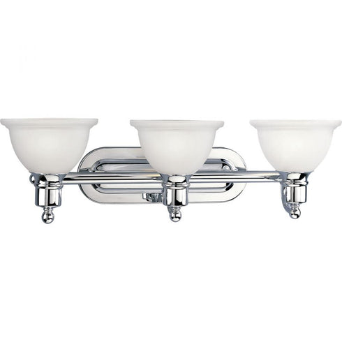 Progress Madison P3163 09 3 100 Watt MED BATH BRKT in Brushed Nickel Finish Model: P3163-09